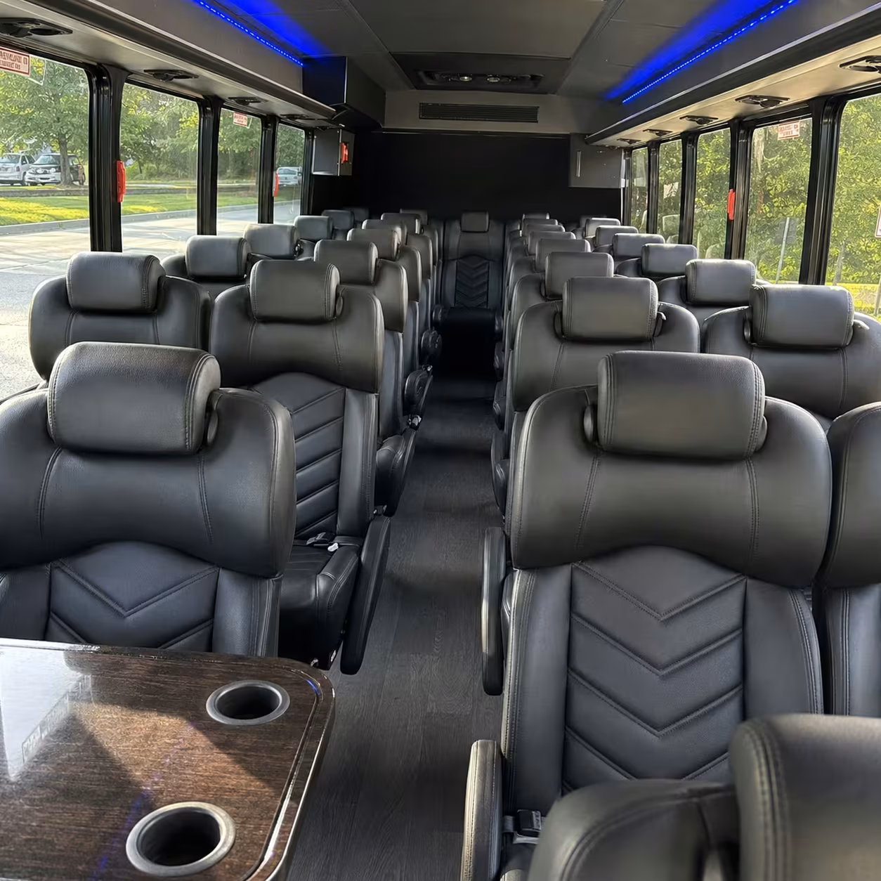 25 passenger minibus inside