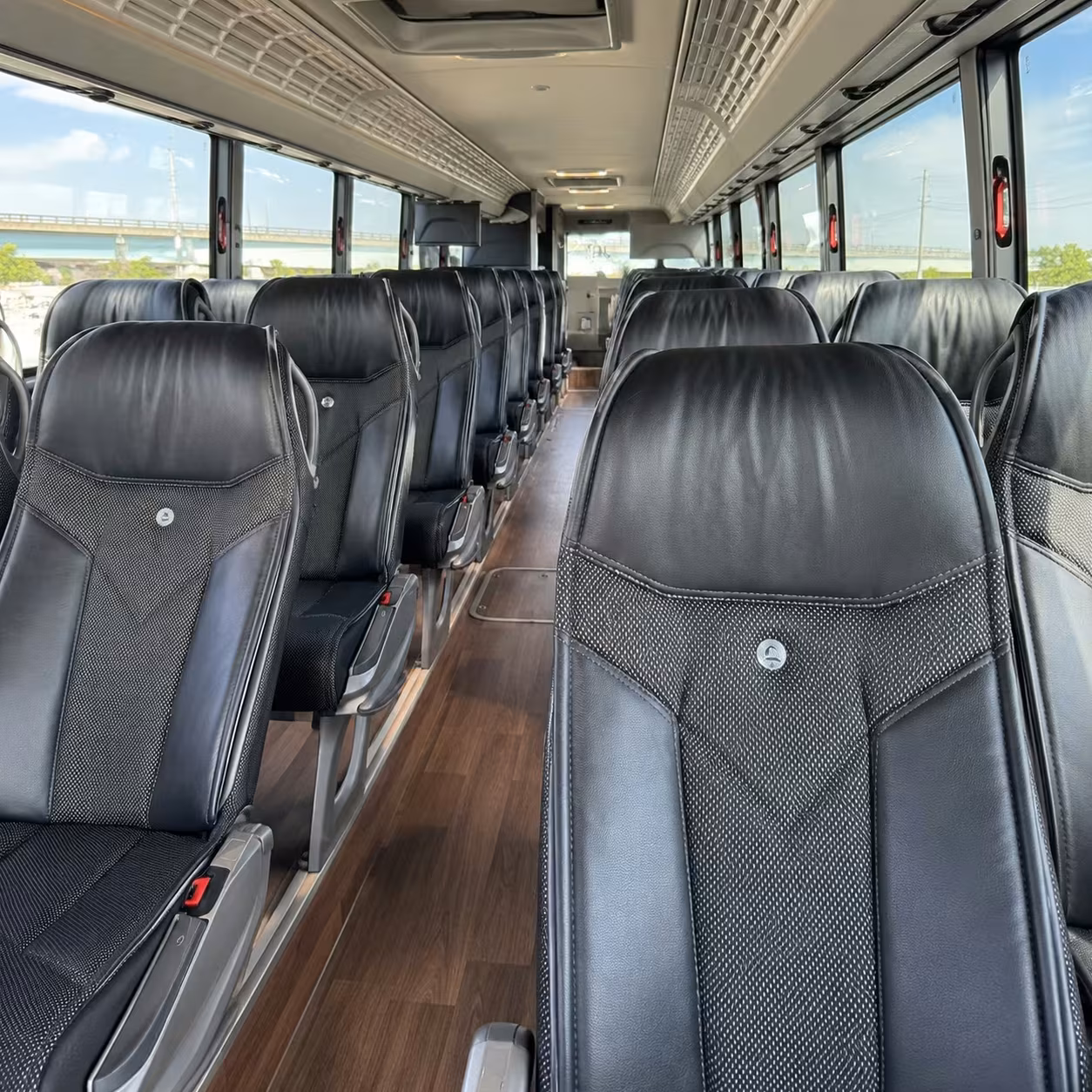beaverton charter bus rental interior