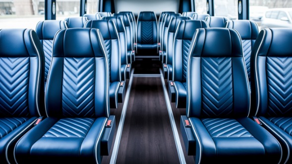 beaverton 18 passenger minibus inside