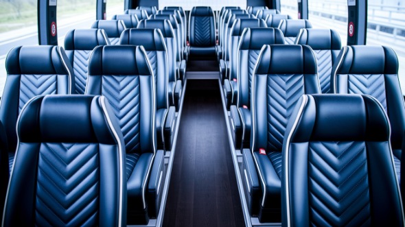 beaverton 20 passenger minibus inside
