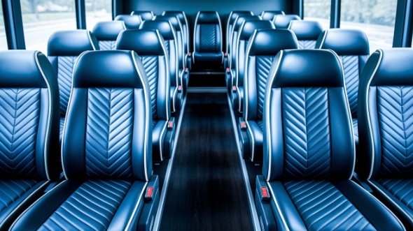 beaverton 25 passenger minibus inside