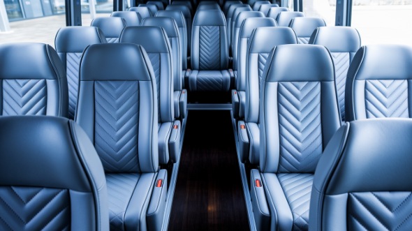 beaverton 28 passenger minibus inside