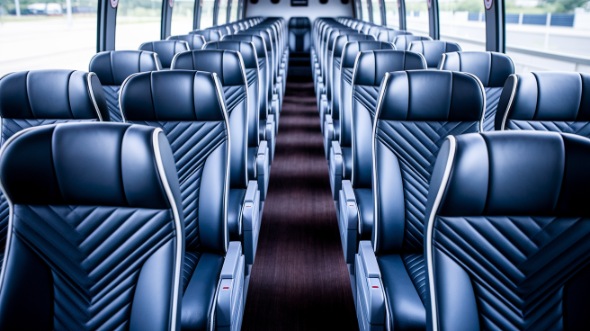 beaverton 50 passenger charter bus inside